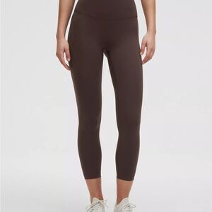 NWT Lululemon Wunder Train Ribbed Brown Espresso Size 6